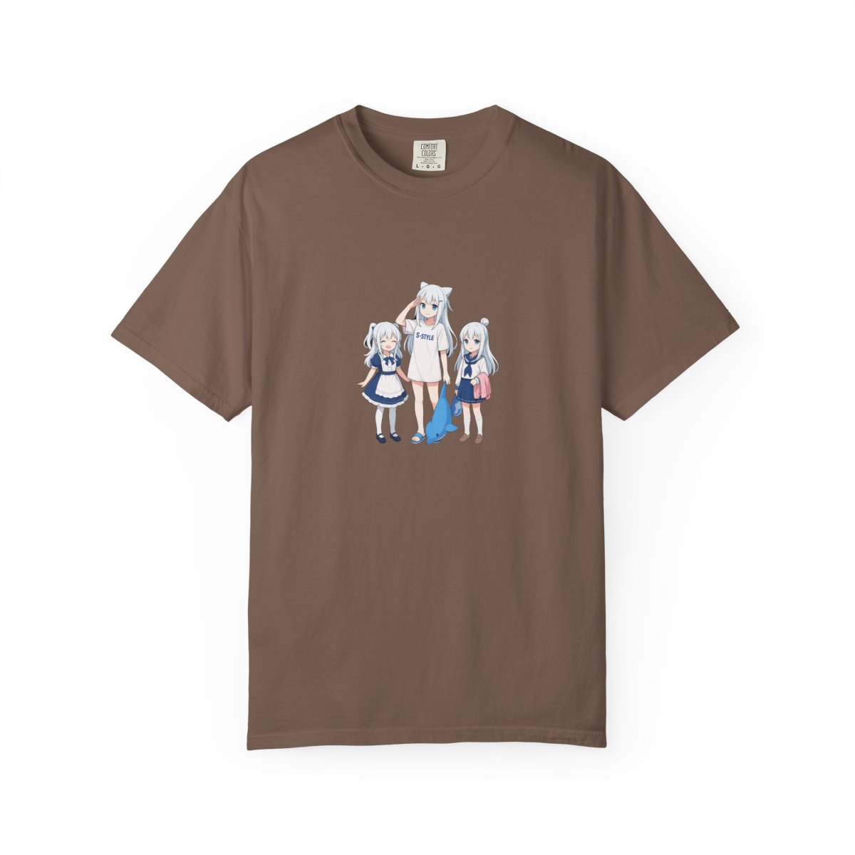S-Style Anime Girls Long White Hair Graphic Dress - alternate angle 3, merchandise
