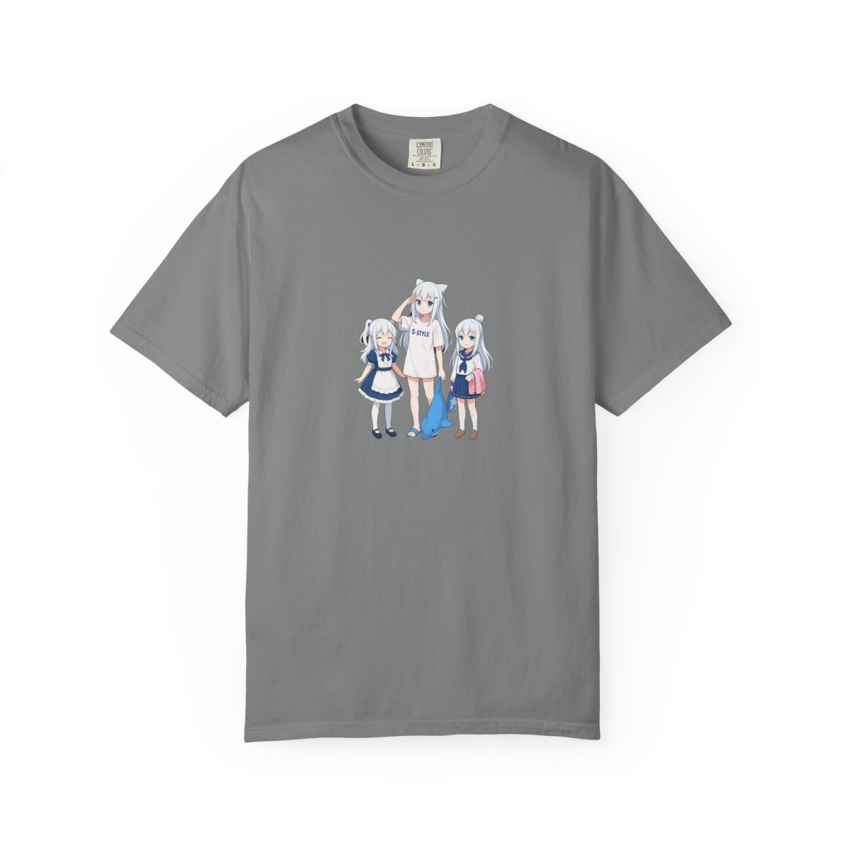 S-Style Anime Girls Long White Hair Graphic Dress - alternate angle 4, merchandise