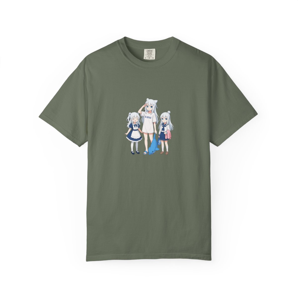 S-Style Anime Girls Long White Hair Graphic Dress - alternate angle 5, merchandise
