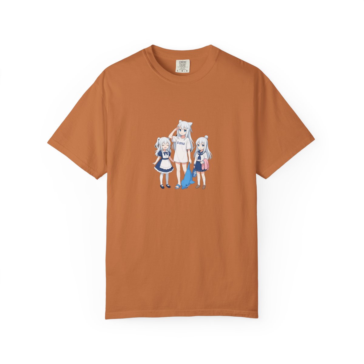 S-Style Anime Girls Long White Hair Graphic Dress - alternate angle 2, merchandise