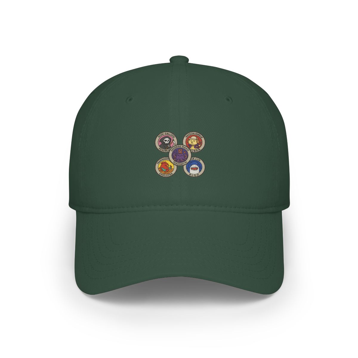 Whimsical Creature Embroidered Patches Hat - alternate angle 4, merchandise