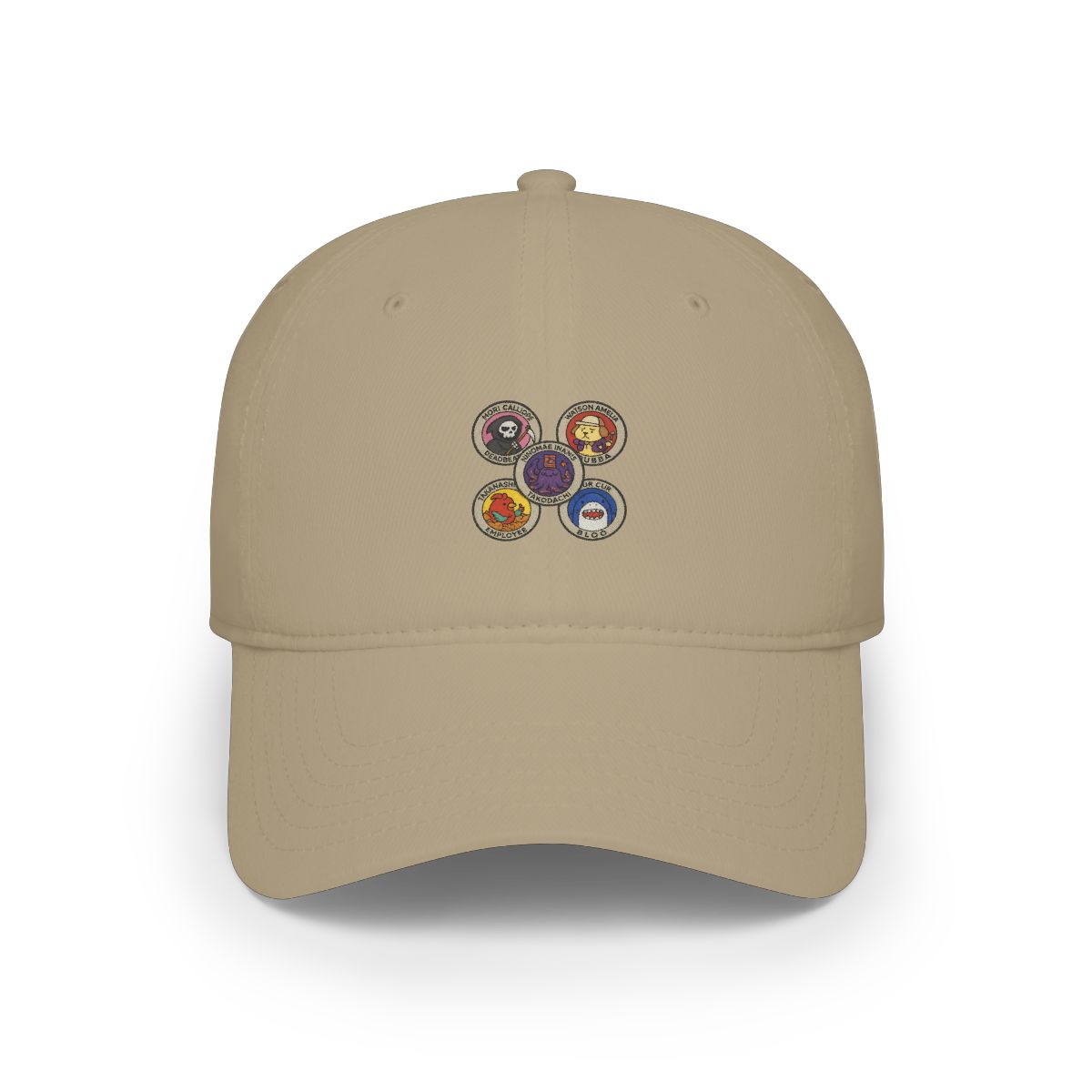Whimsical Creature Embroidered Patches Hat - alternate angle 3, merchandise