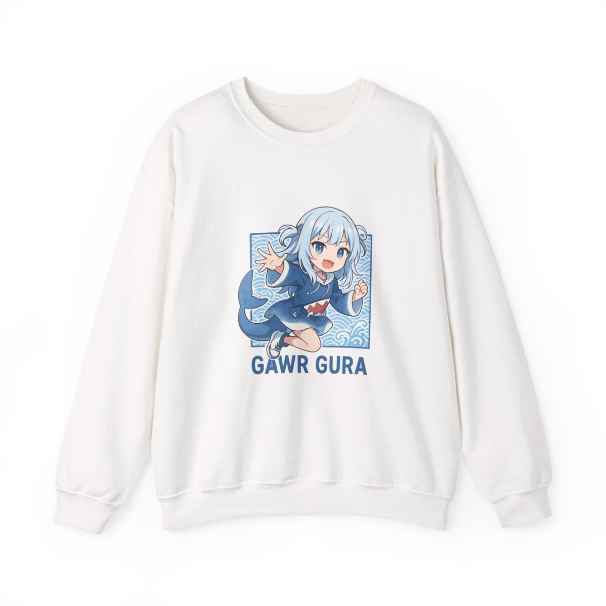 Gawr Gura Hololive Shark VTuber Sweatshirt - alternate angle 4, merchandise