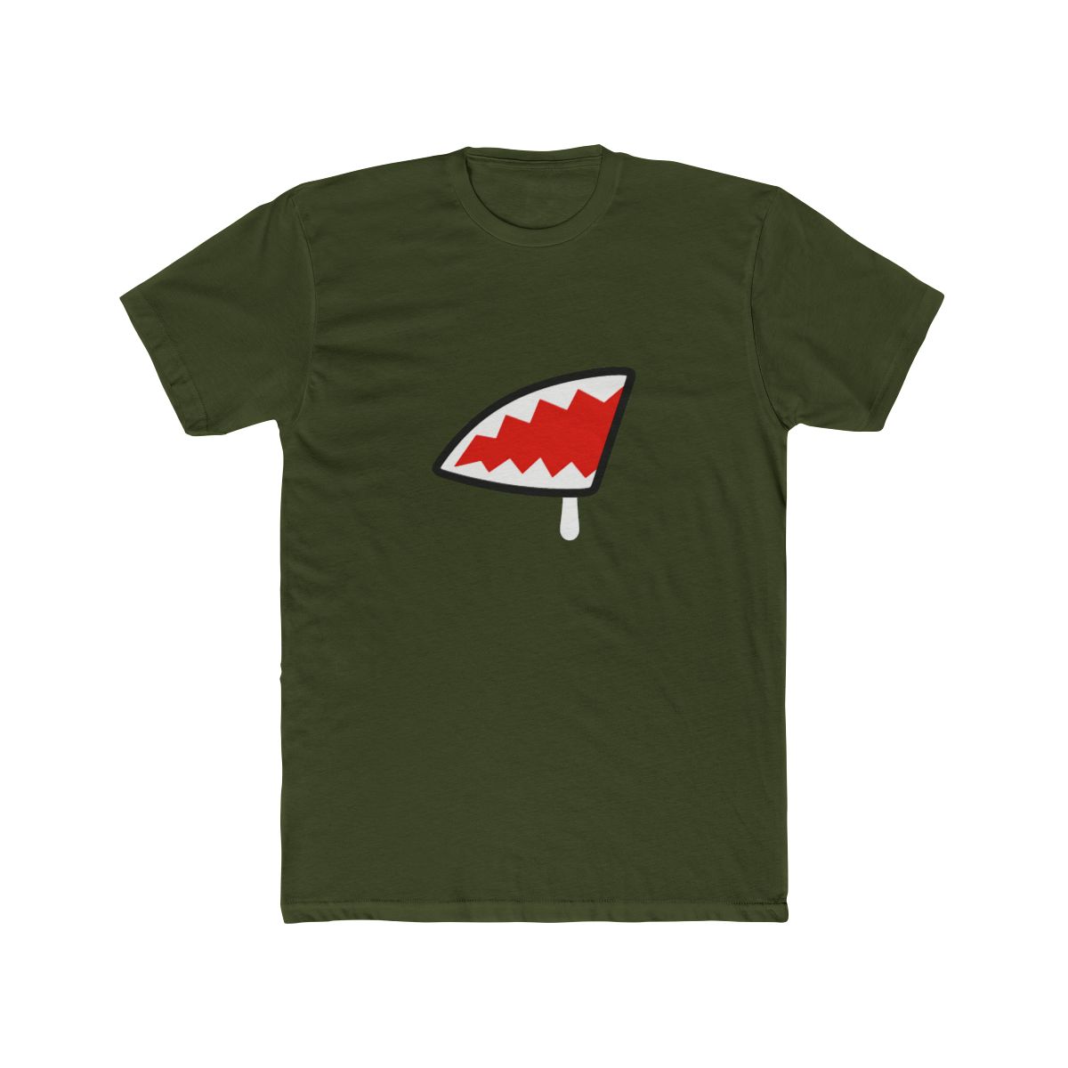 Dripping Shark Tooth Bold Graphic T Shirt - alternate angle 5, merchandise