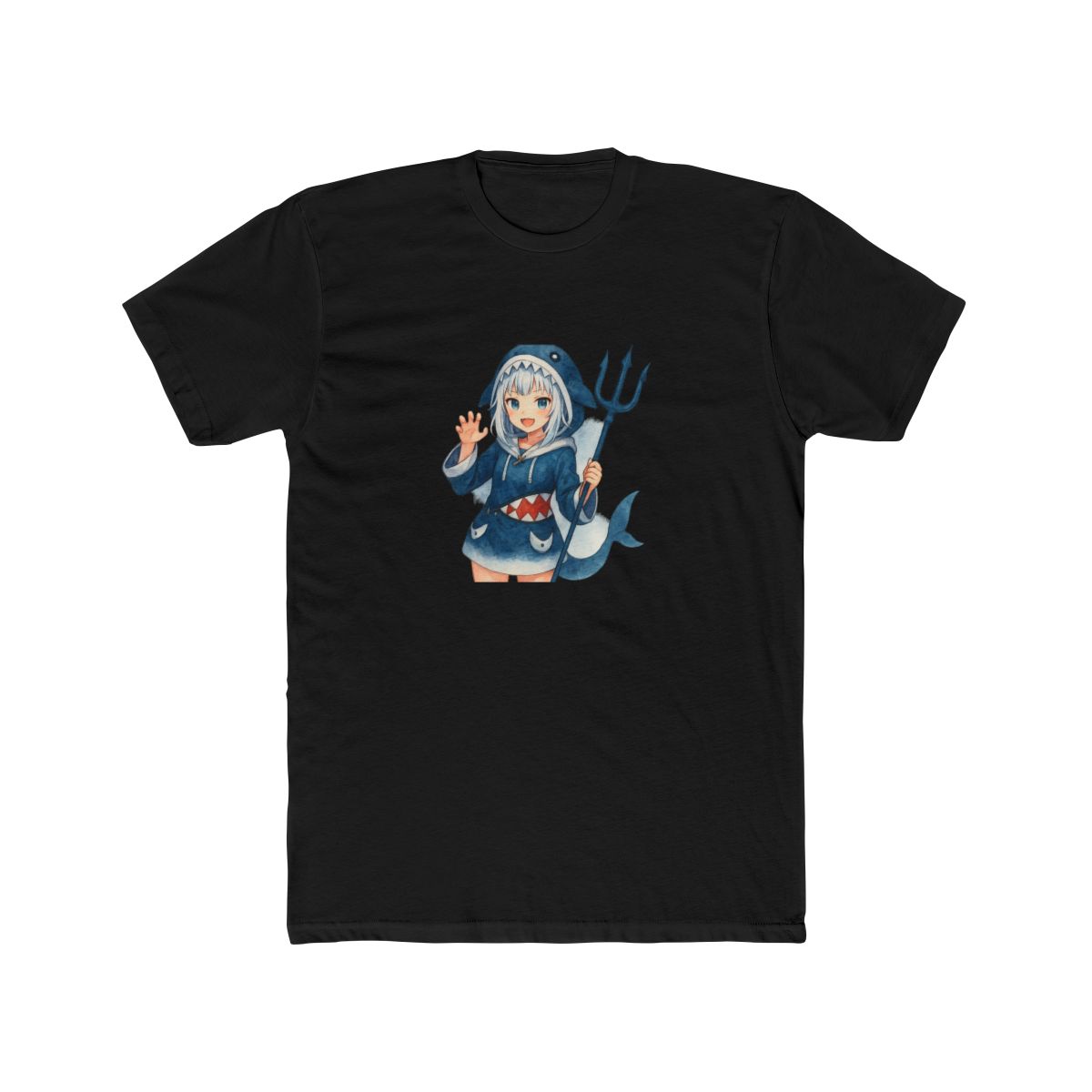 Gawr Gura Anime Watercolor T-Shirt