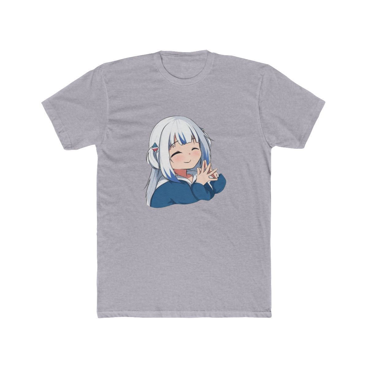 Gawr Gura Adorable Shark VTuber Long Sleeve T Shirt - Hololive Fan Gift - alternate angle 2, merchandise