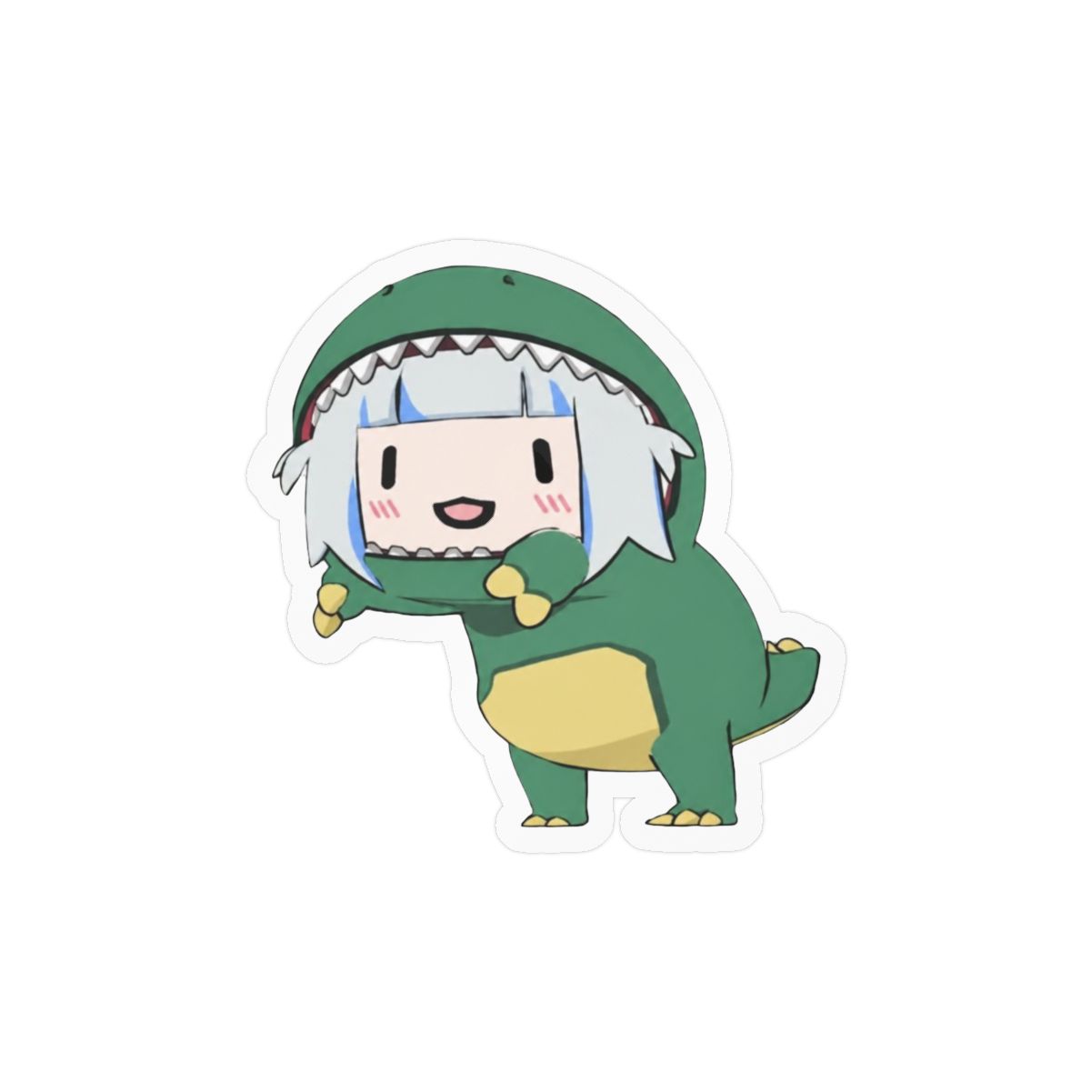 Dino Gura Cute Sticker | Adorable Vinyl Decal - alternate angle 2, merchandise
