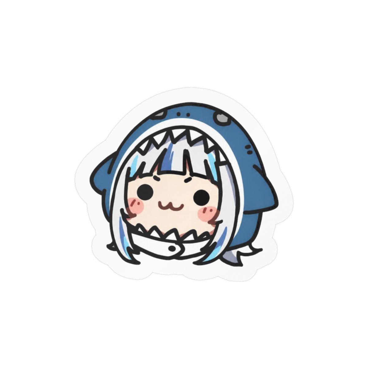 Gawr Gura Cute Stickers | Adorable Vinyl Decals
