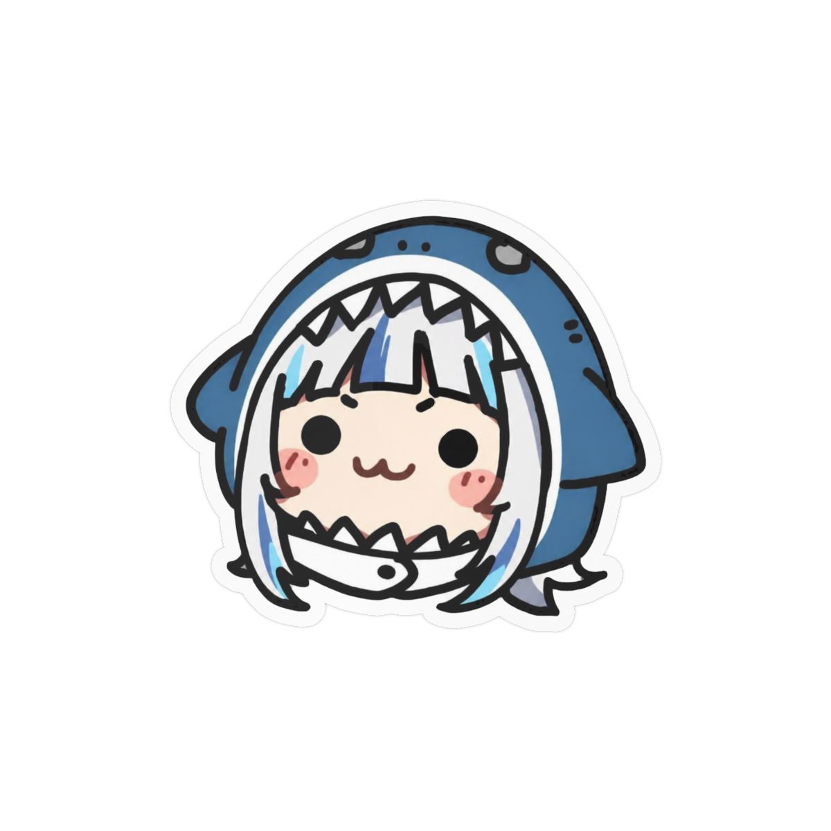 Gawr Gura Cute Stickers | Adorable Vinyl Decals - alternate angle 3, merchandise