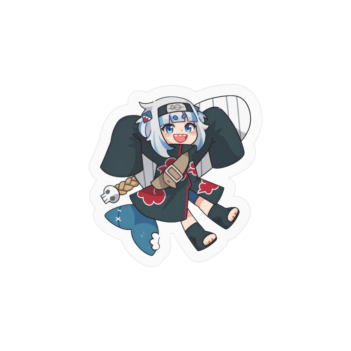 Gura Holotsuki Sticker | Cute Vinyl Decal - alternate angle 1, merchandise