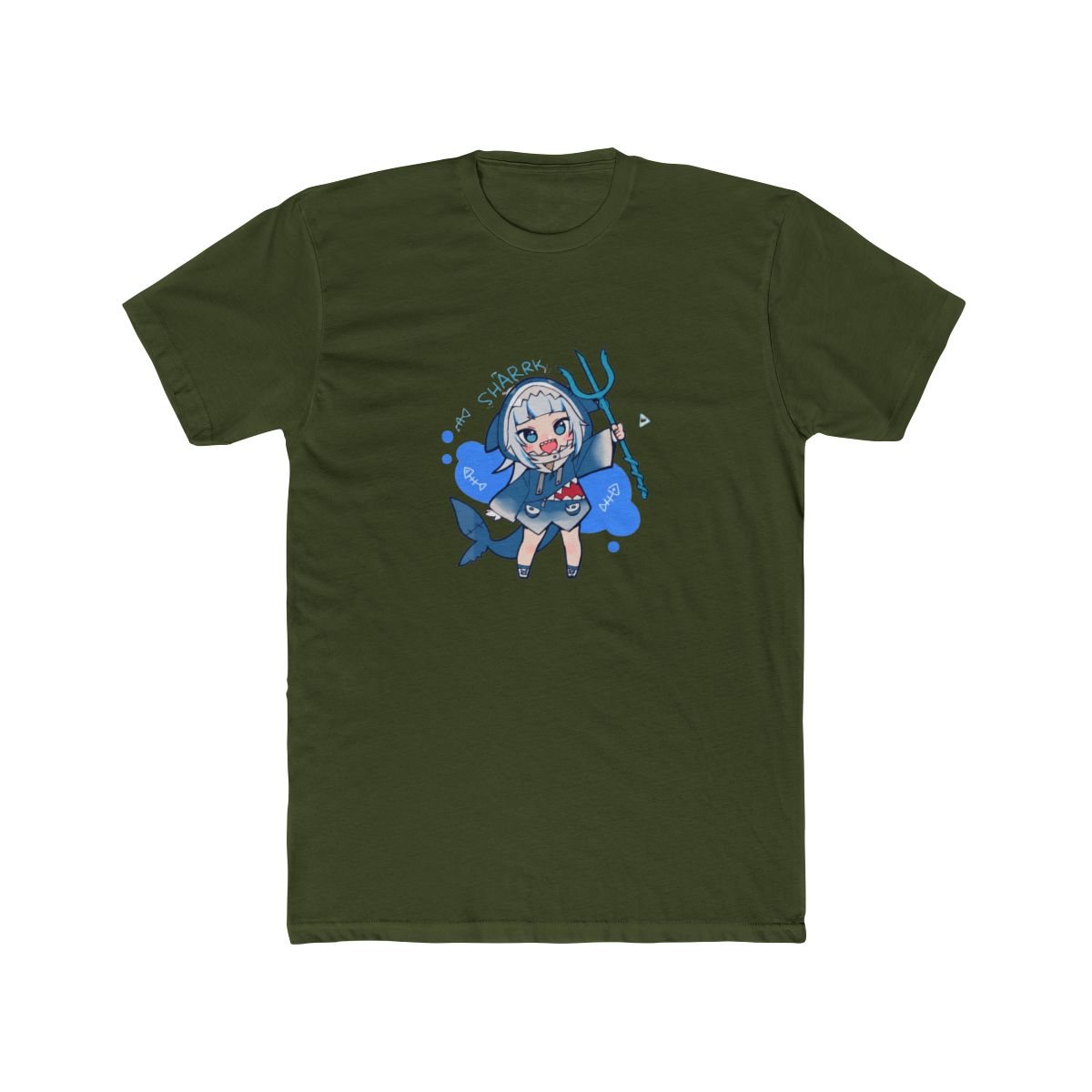 Cute Gawr Gura Shark Hololive VTuber T-Shirt - alternate angle 5, merchandise