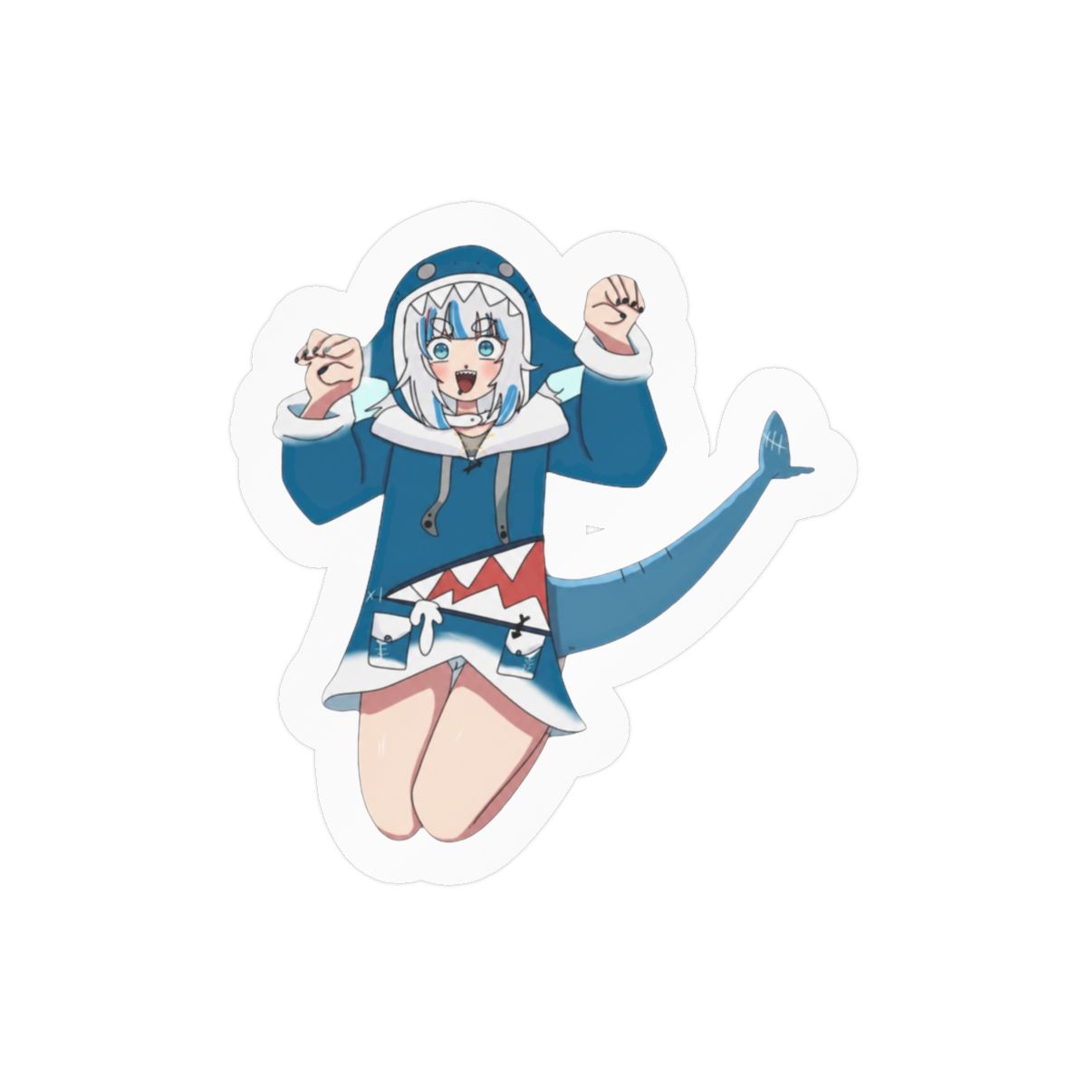 Gawr Gura Sticker | Cute Shark VTuber Vinyl Decal