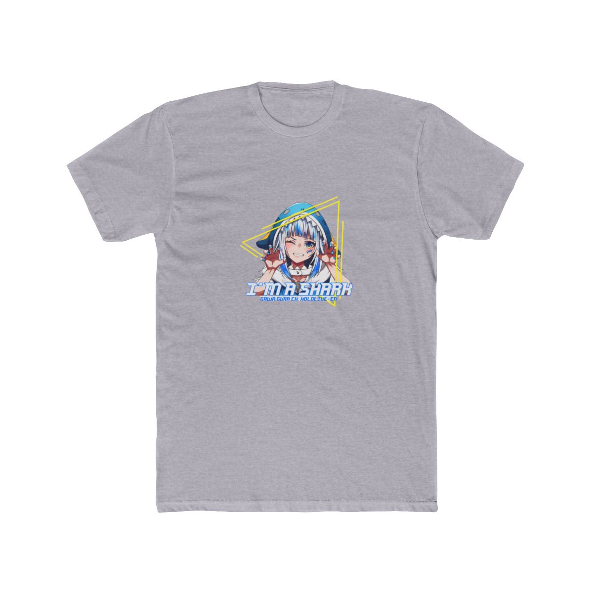 Hololive EN - Gawr Gura Retro Style T-Shirt - alternate angle 4, merchandise