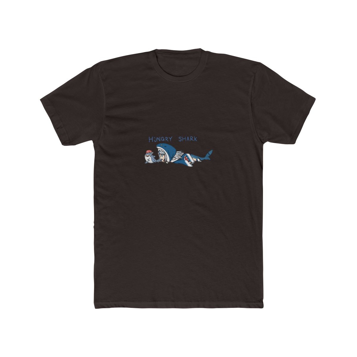 Hololive EN - Hungry Shark Gawr Gura T-Shirt - alternate angle 2, merchandise