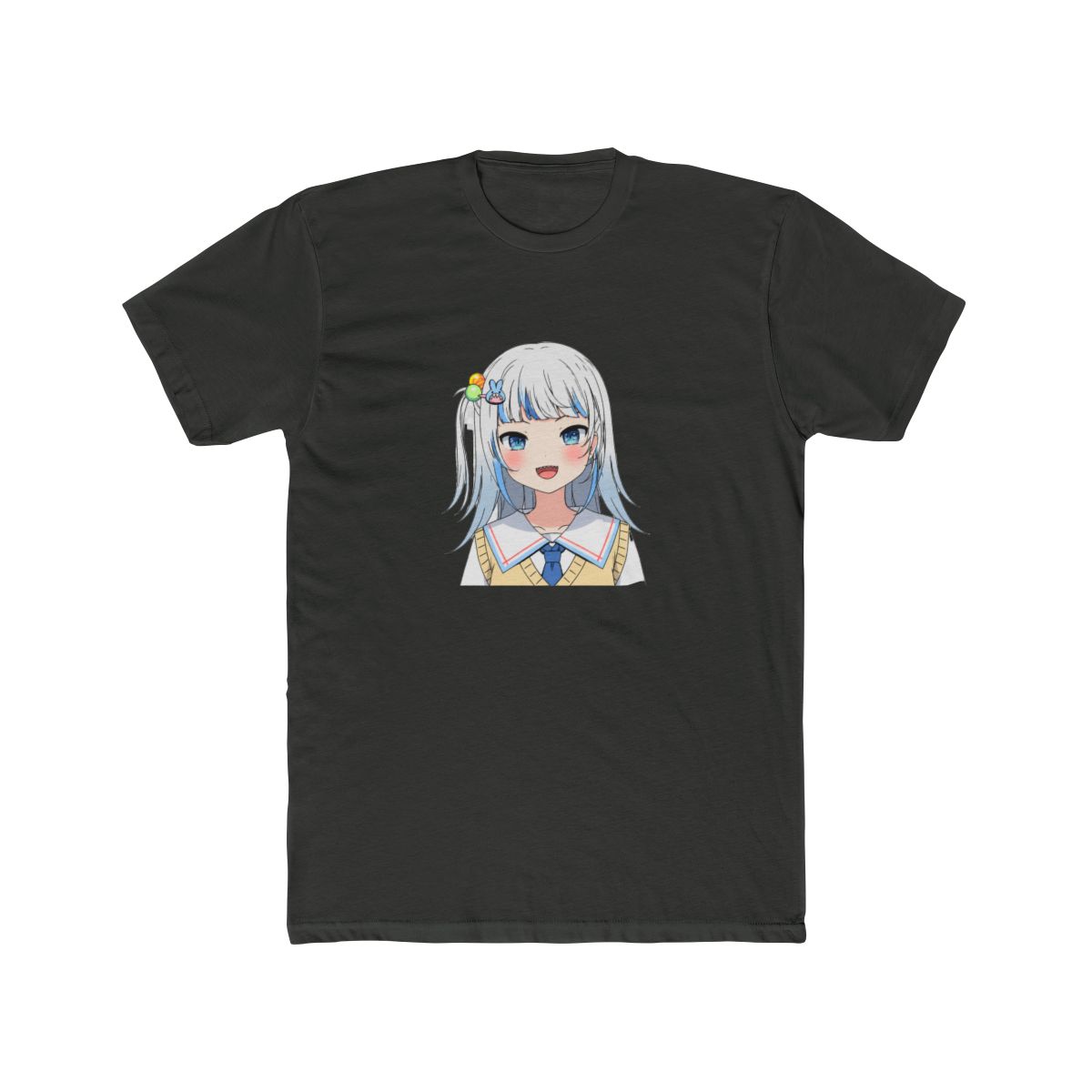 Gawr Gura in School Uniform T-Shirt - alternate angle 5, merchandise