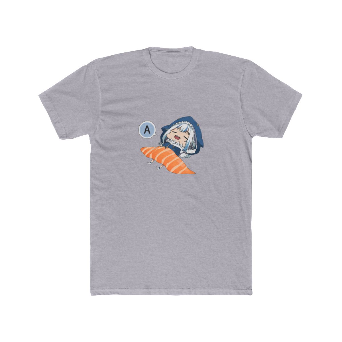 Hololive EN - Gawr Gura Shark Sashimi T-Shirt - alternate angle 3, merchandise