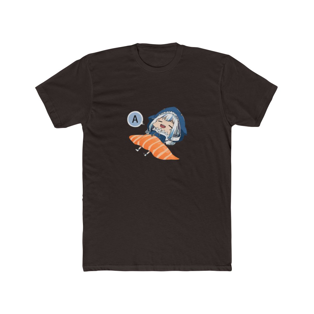 Hololive EN - Gawr Gura Shark Sashimi T-Shirt - alternate angle 2, merchandise