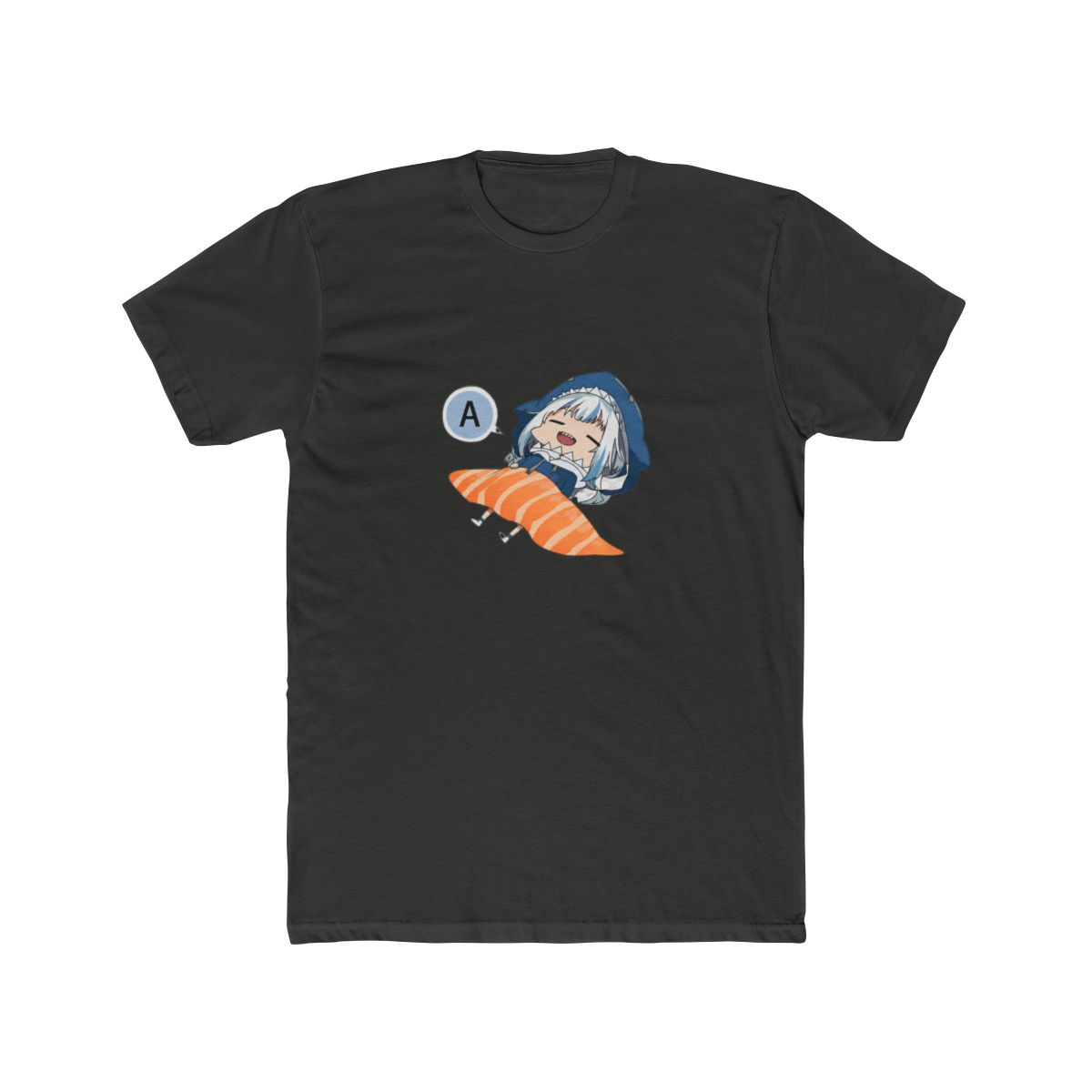 Hololive EN - Gawr Gura Shark Sashimi T-Shirt - alternate angle 4, merchandise