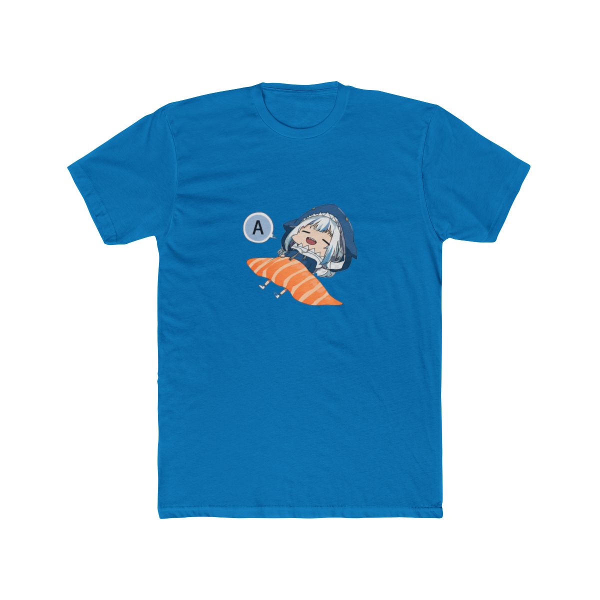 Hololive EN - Gawr Gura Shark Sashimi T-Shirt - alternate angle 5, merchandise