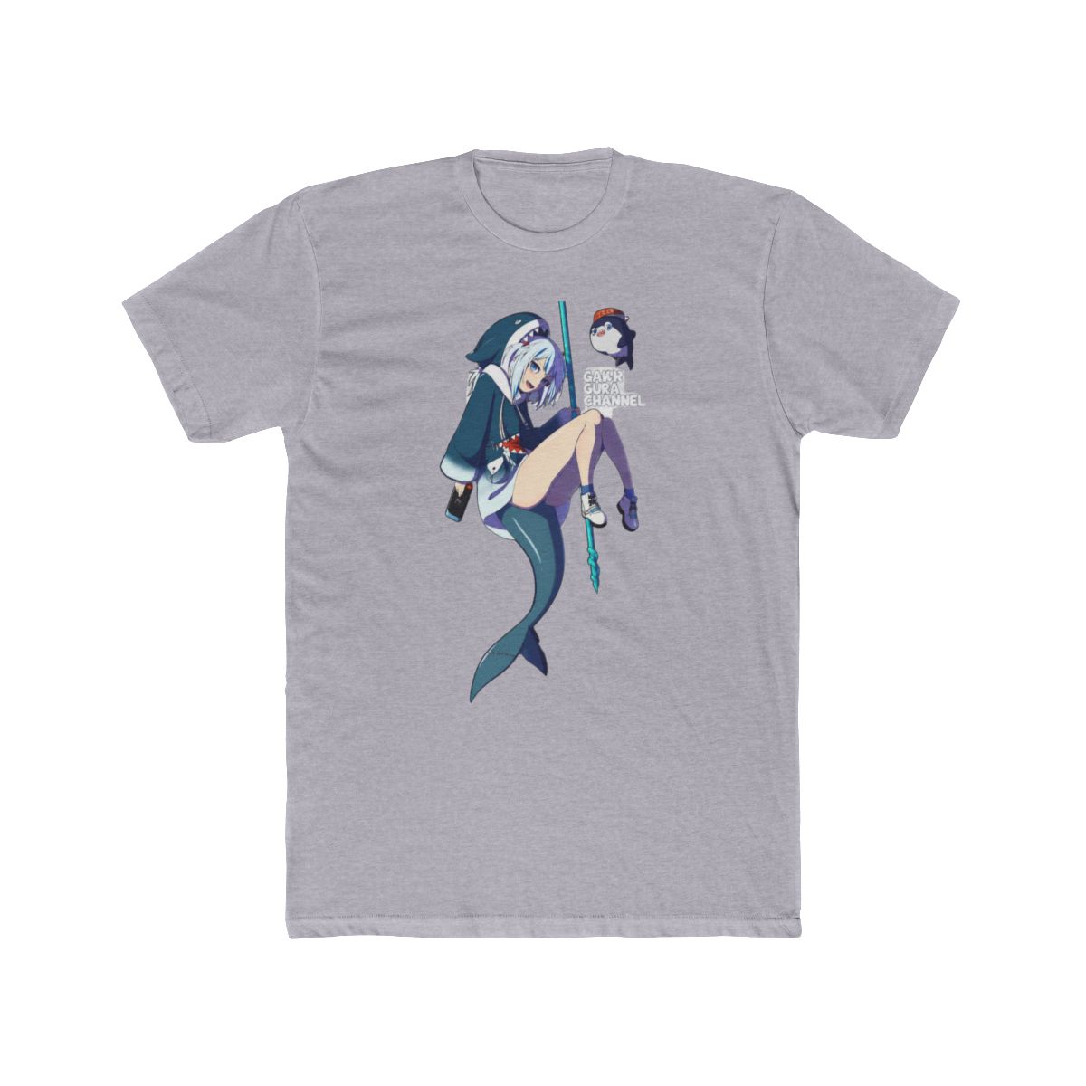 Hololive EN - Gawr Gura Channel 2 T-Shirt - alternate angle 5, merchandise