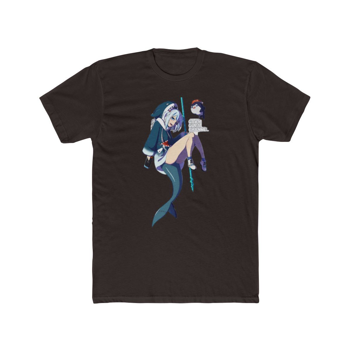 Hololive EN - Gawr Gura Channel 2 T-Shirt - alternate angle 2, merchandise