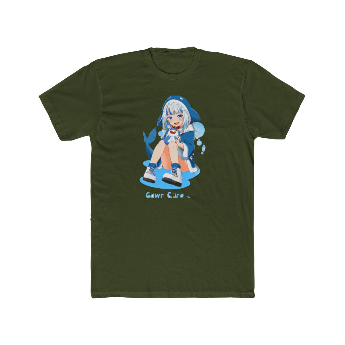 Hololive EN - Gawr Gura Ch. T-Shirt - alternate angle 5, merchandise