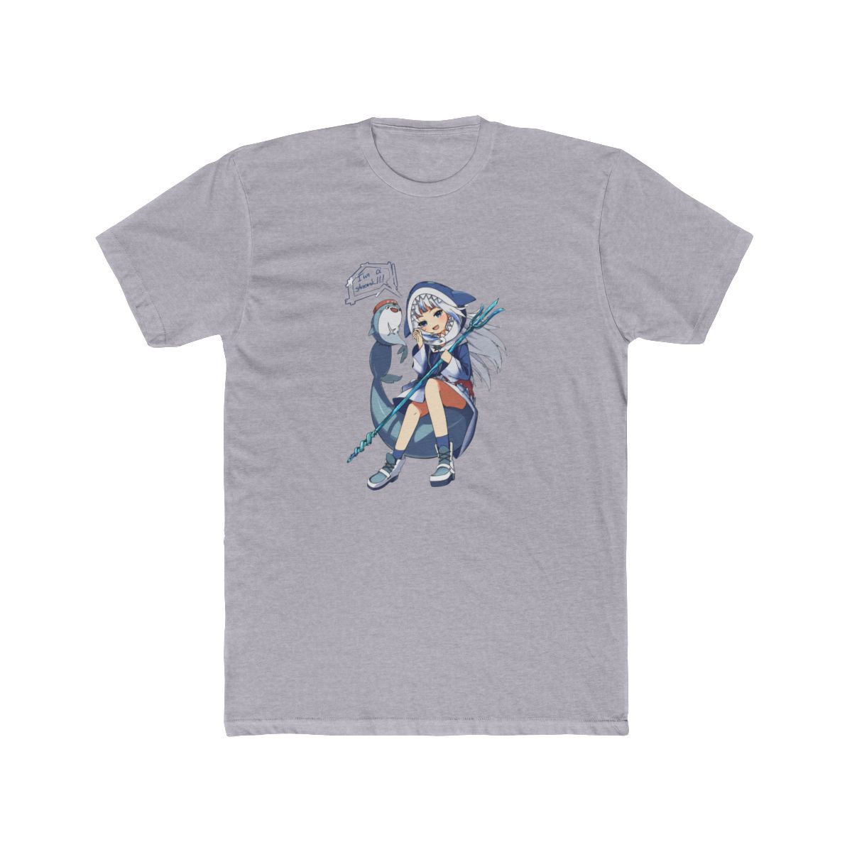 Hololive EN - I'm a Shark! Gawr Gura T-Shirt - alternate angle 5, merchandise