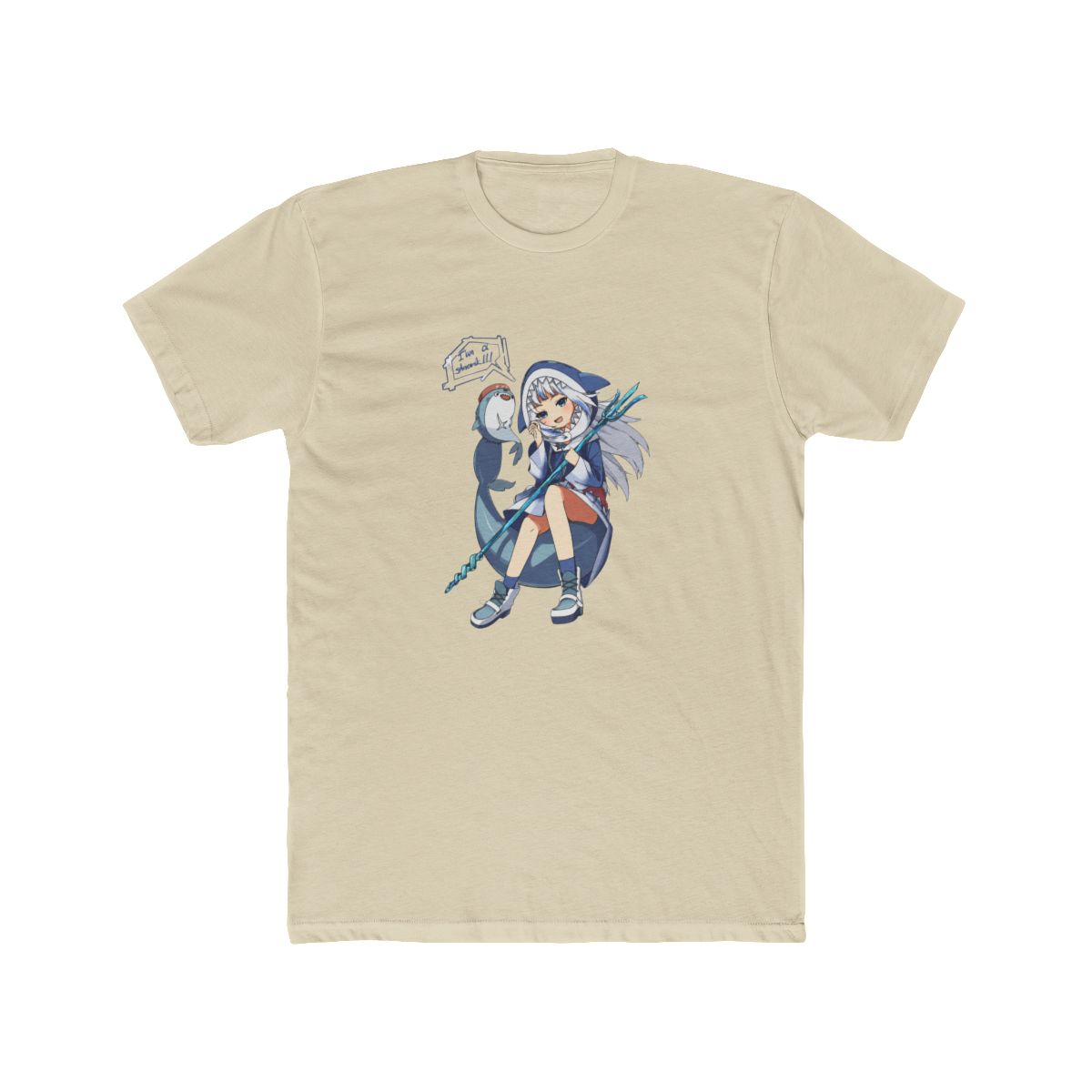Hololive EN - I'm a Shark! Gawr Gura T-Shirt - alternate angle 4, merchandise