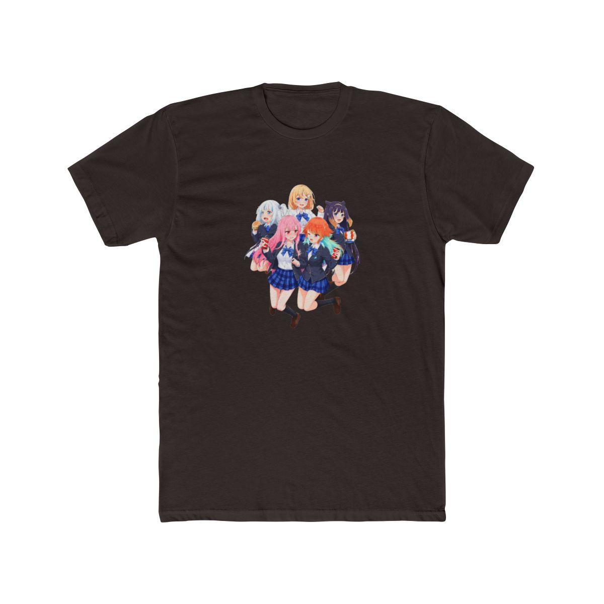 Hololive EN - All Holomyth (Gawr Gura, Watson Amelia, Takanashi Kiara, Ninomae Ina'nis and Mori Calliope) T-Shirt - alternate angle 3, merchandise