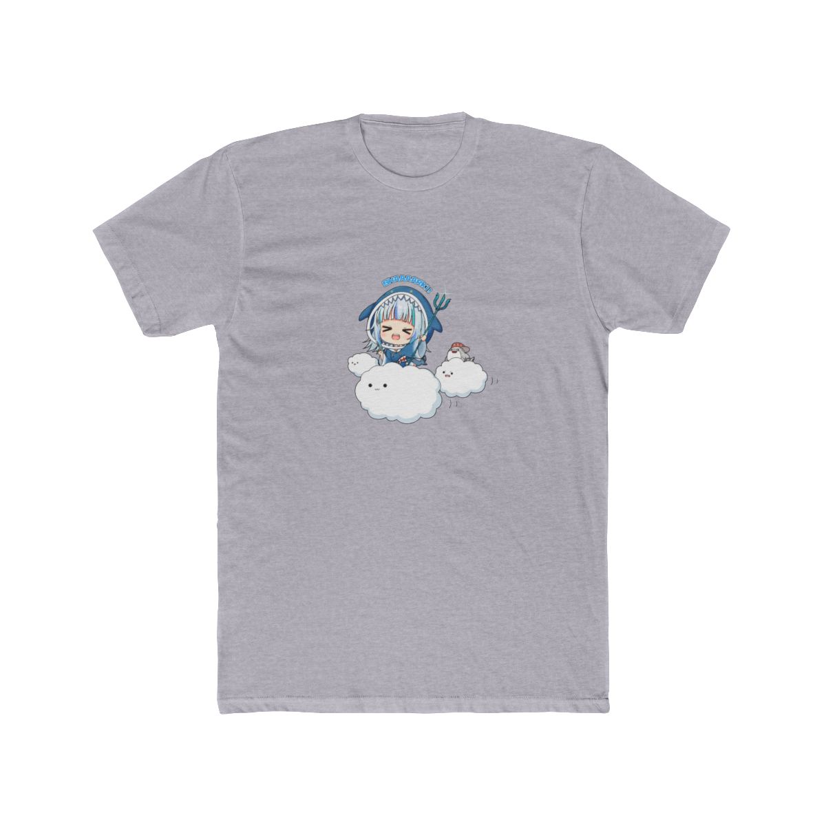 Hololive EN - Gawr Gura Cloud T-Shirt - alternate angle 4, merchandise