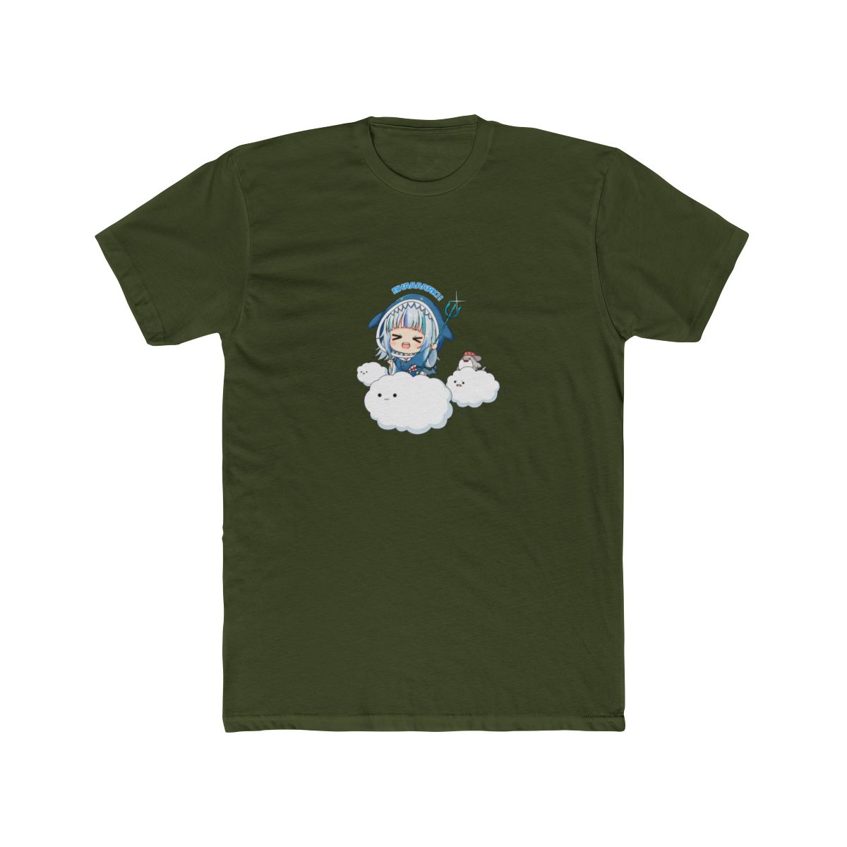 Hololive EN - Gawr Gura Cloud T-Shirt - alternate angle 5, merchandise