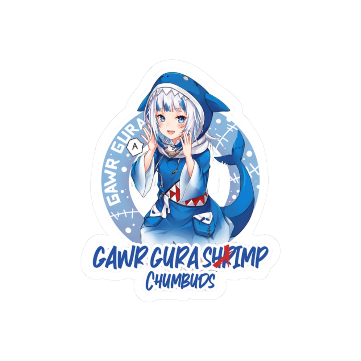 Hololive EN - Gawr Gura Simp - alternate angle 3, merchandise