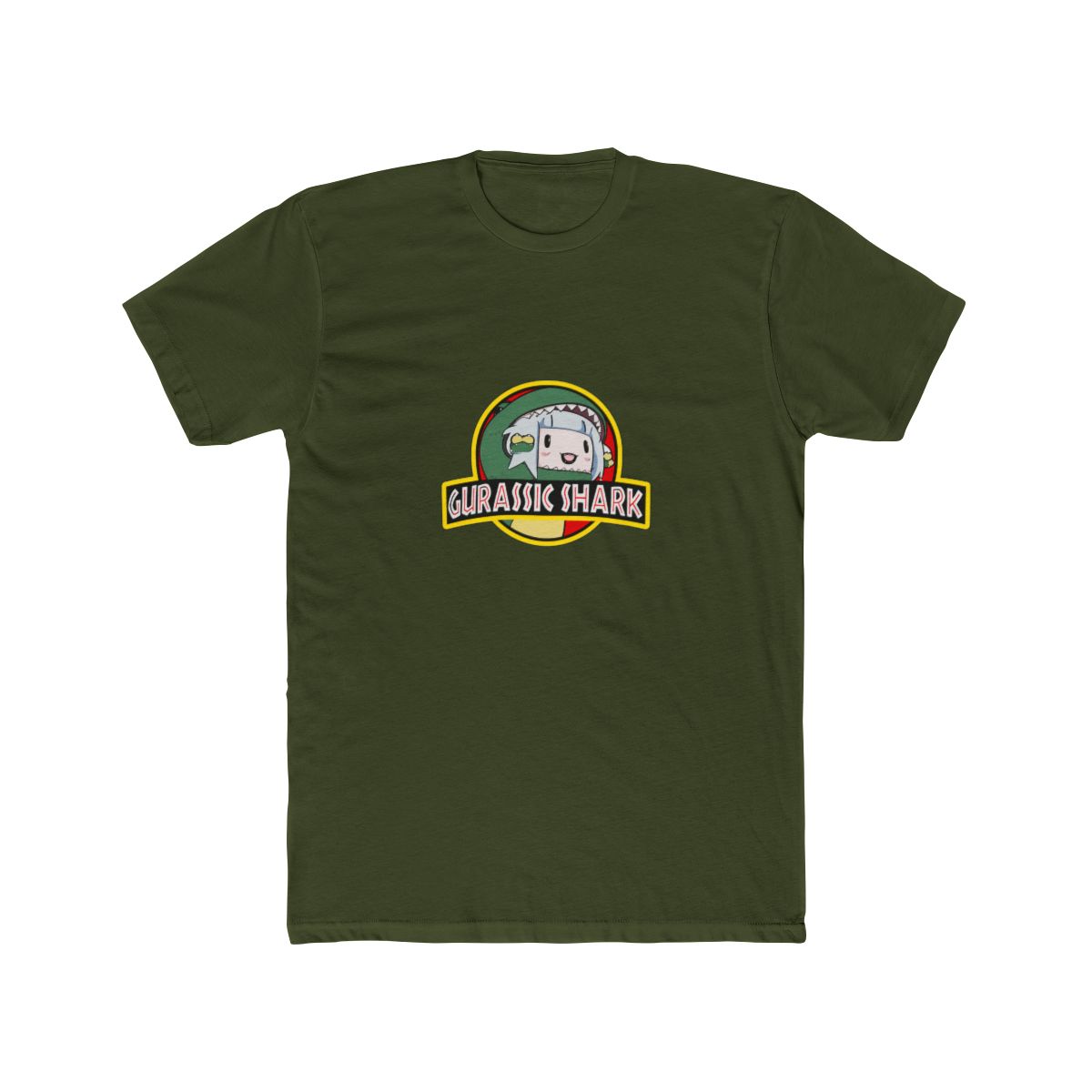Gawr Gura Hololive EN Gurassic Shark friend T-Shirt - alternate angle 2, merchandise