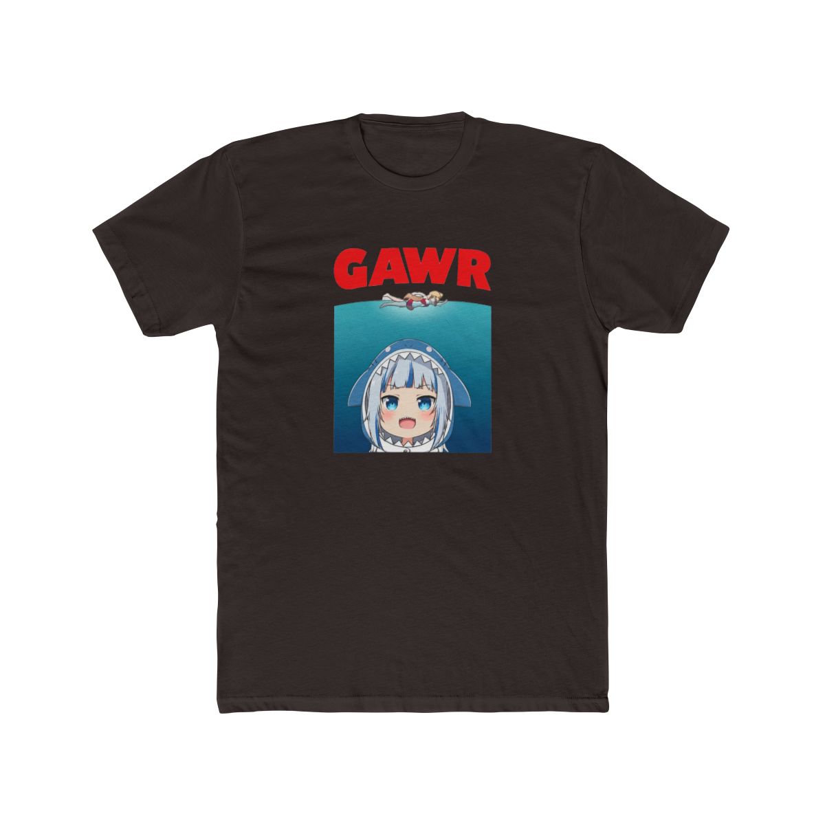 Hololive EN - Gawr Gura Parody T Shirt - alternate angle 2, merchandise