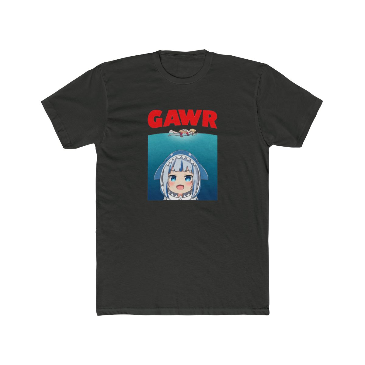 Hololive EN - Gawr Gura Parody T Shirt - alternate angle 5, merchandise