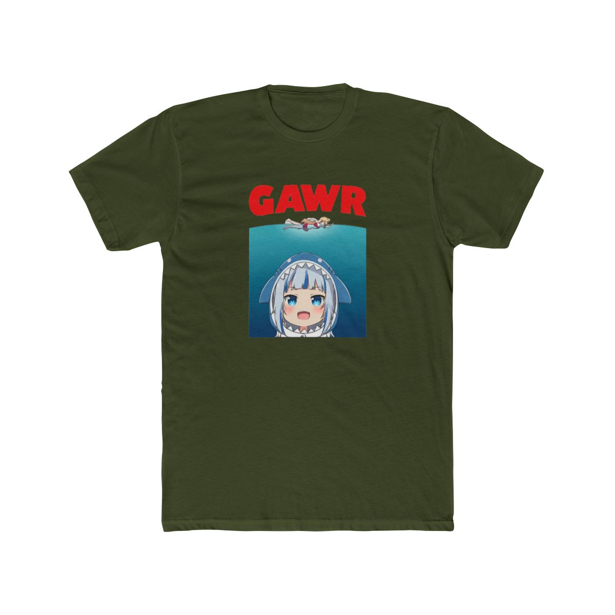 Hololive EN - Gawr Gura Parody T Shirt - alternate angle 4, merchandise