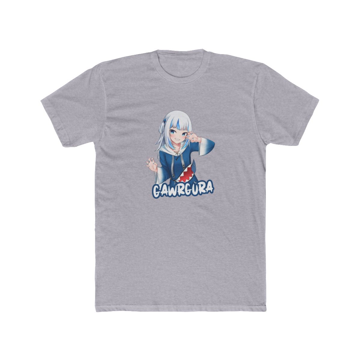 Hololive EN- Gawr Gura Channel T-Shirt - alternate angle 4, merchandise