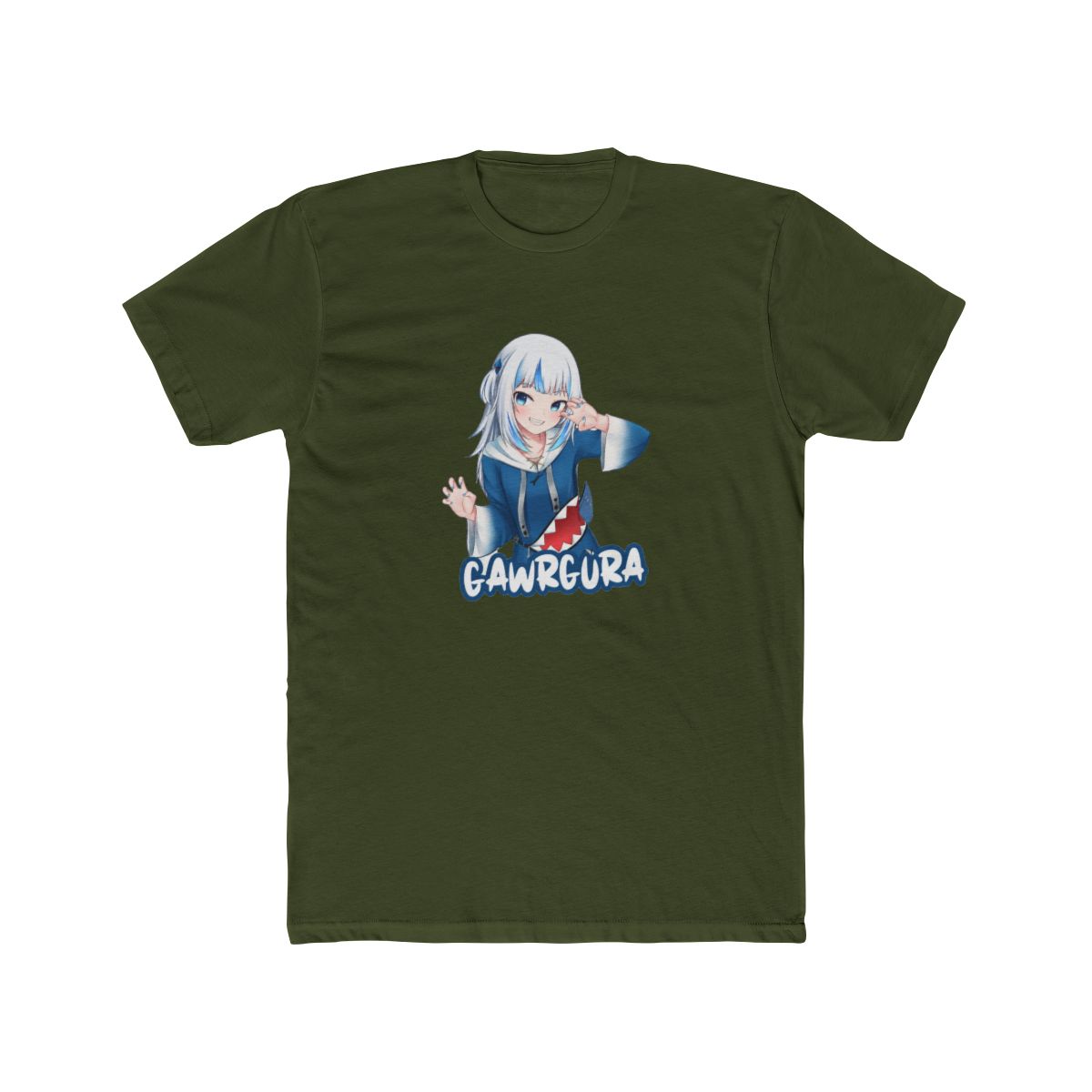 Hololive EN- Gawr Gura Channel T-Shirt - alternate angle 5, merchandise