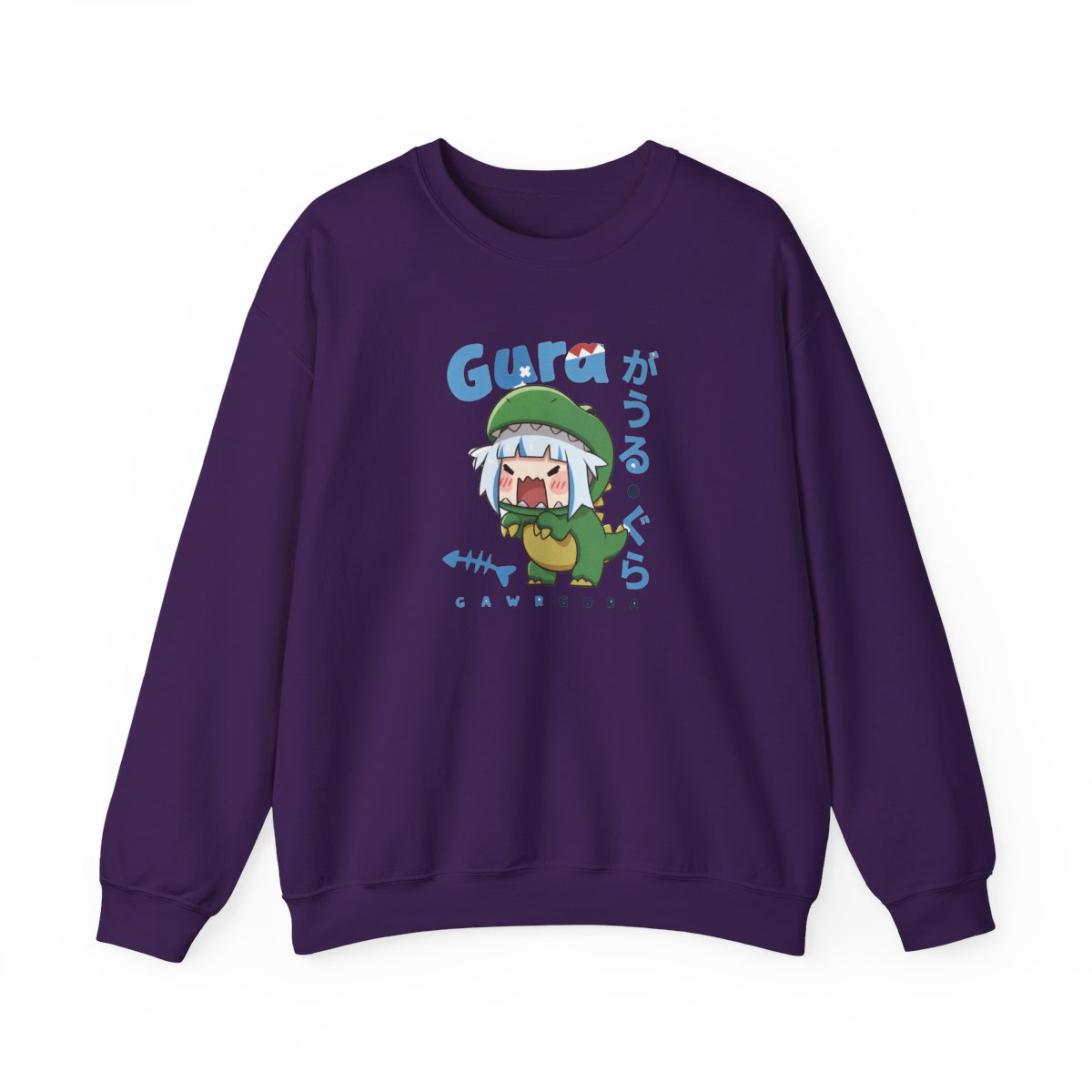 Gawr Gura Chibi Dinosaur Costume | Cute Hololive Shark VTuber Fan Art - alternate angle 3, merchandise
