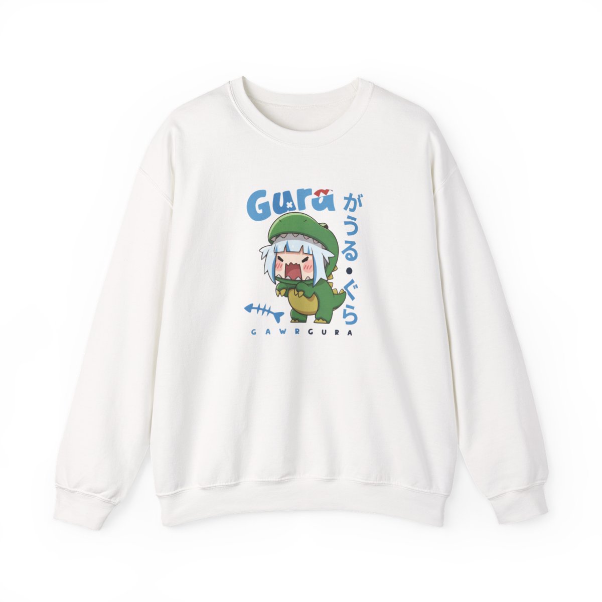 Gawr Gura Chibi Dinosaur Costume | Cute Hololive Shark VTuber Fan Art - alternate angle 4, merchandise