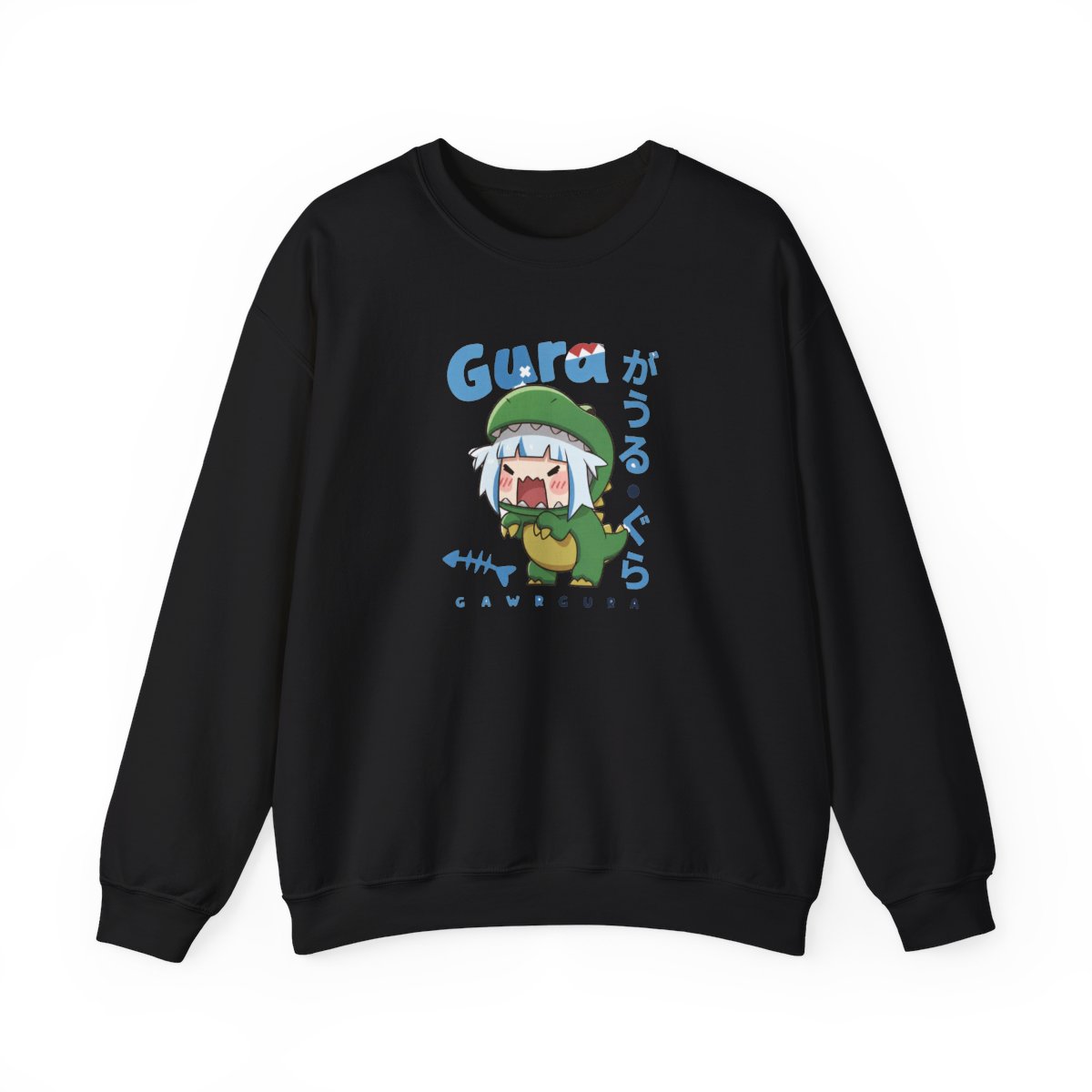 Gawr Gura Chibi Dinosaur Costume | Cute Hololive Shark VTuber Fan Art