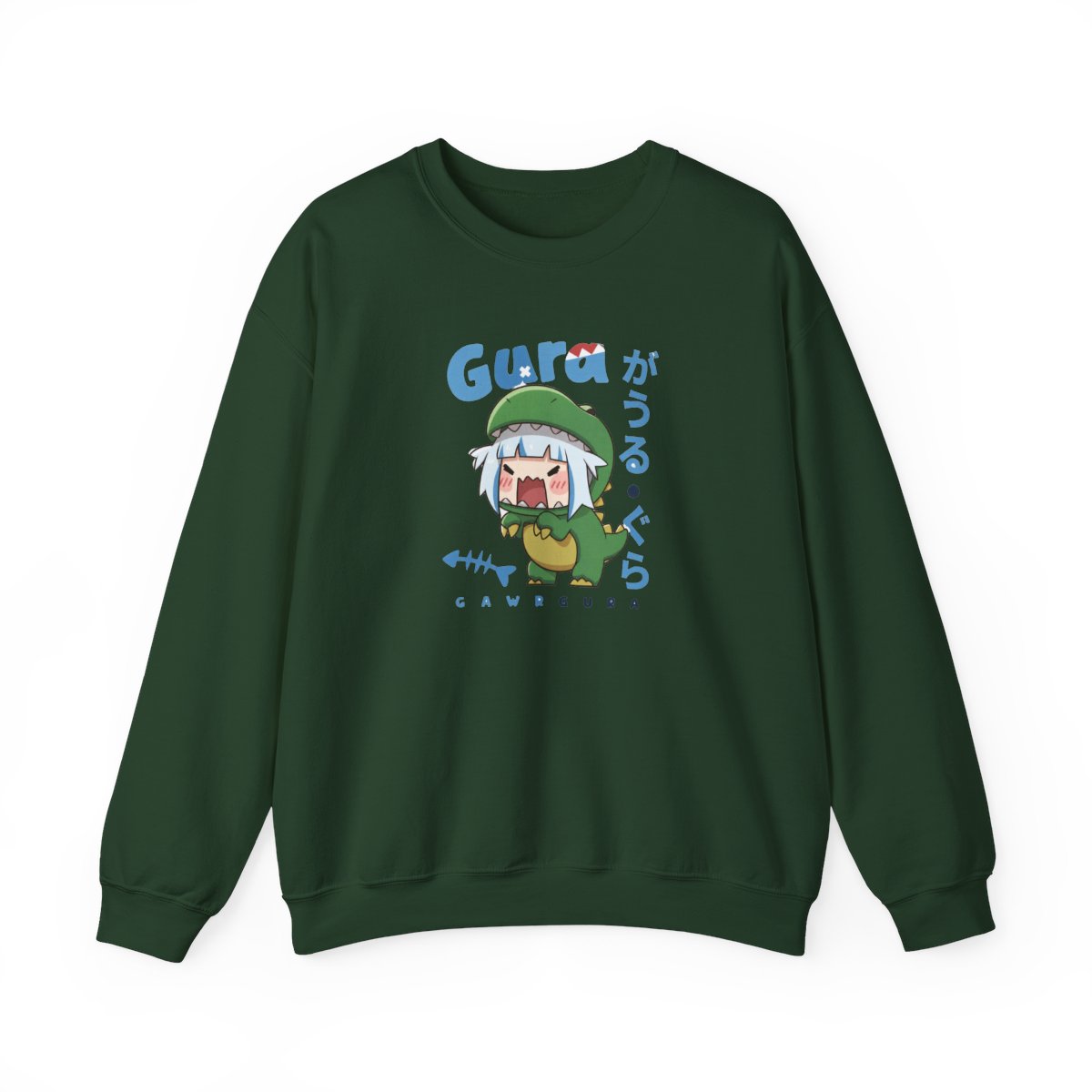 Gawr Gura Chibi Dinosaur Costume | Cute Hololive Shark VTuber Fan Art - alternate angle 5, merchandise