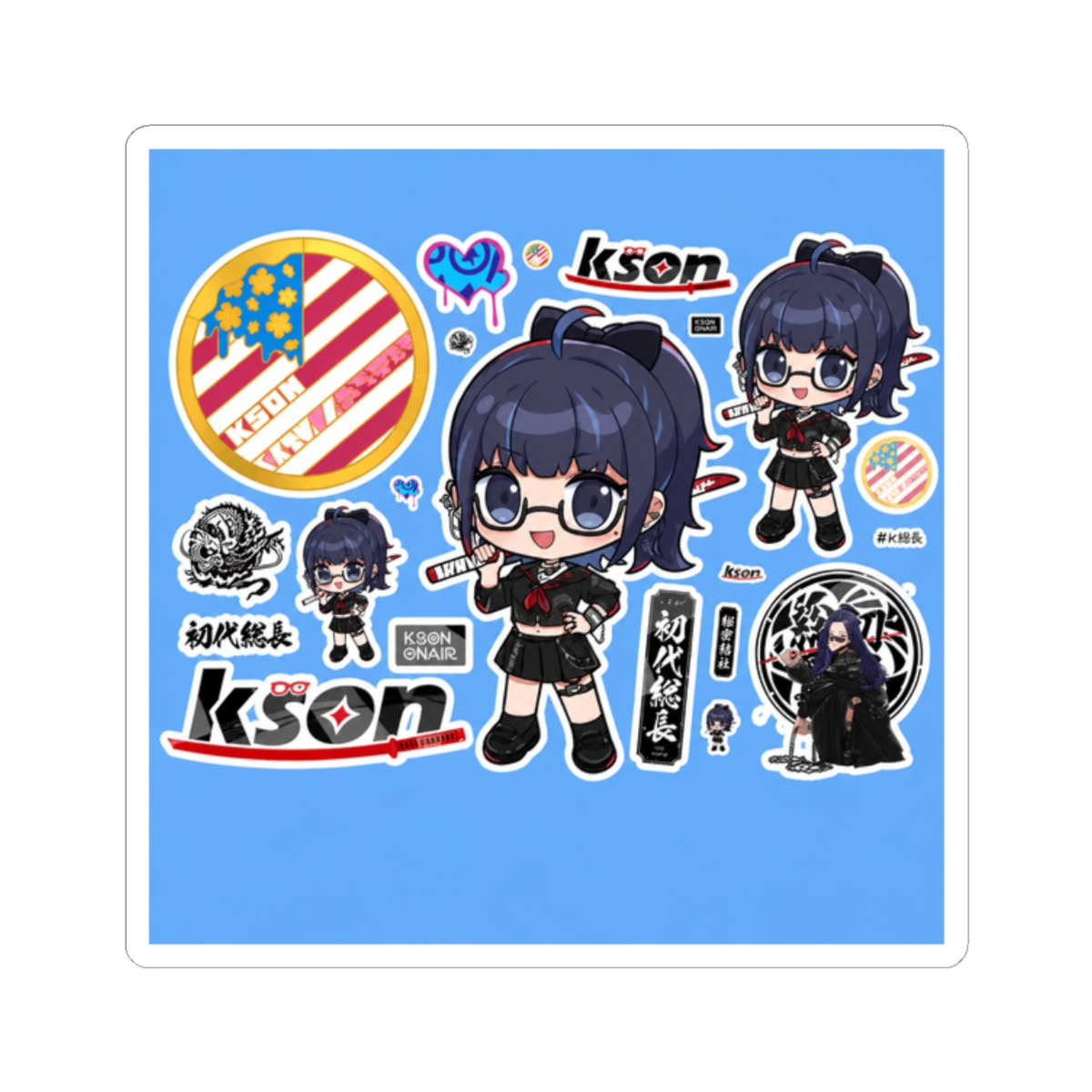 [20260406 - 20260420 ] "kson" Sukeban Souchou Sticker Sheet - alternate angle 3, merchandise