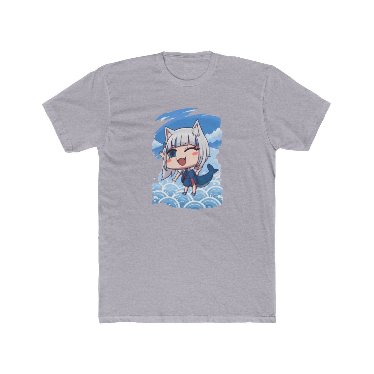 Cat Gawr Gura in FGO April Fools Style T Shirt - alternate angle 4, merchandise