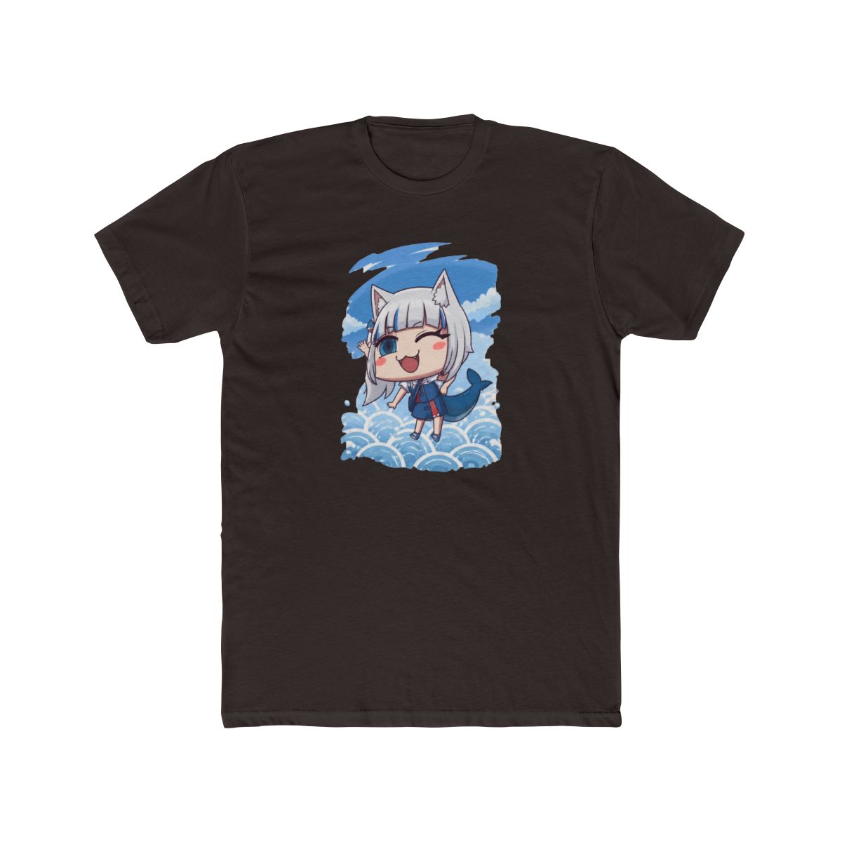 Cat Gawr Gura in FGO April Fools Style T Shirt - alternate angle 2, merchandise