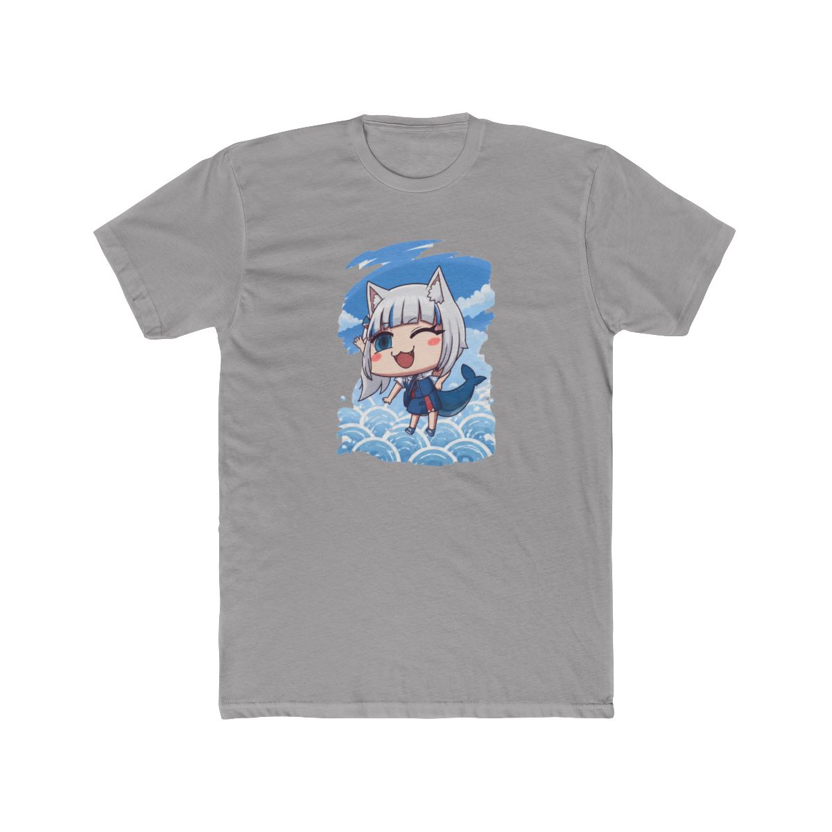 Cat Gawr Gura in FGO April Fools Style T Shirt - Official T-Shirts merchandise