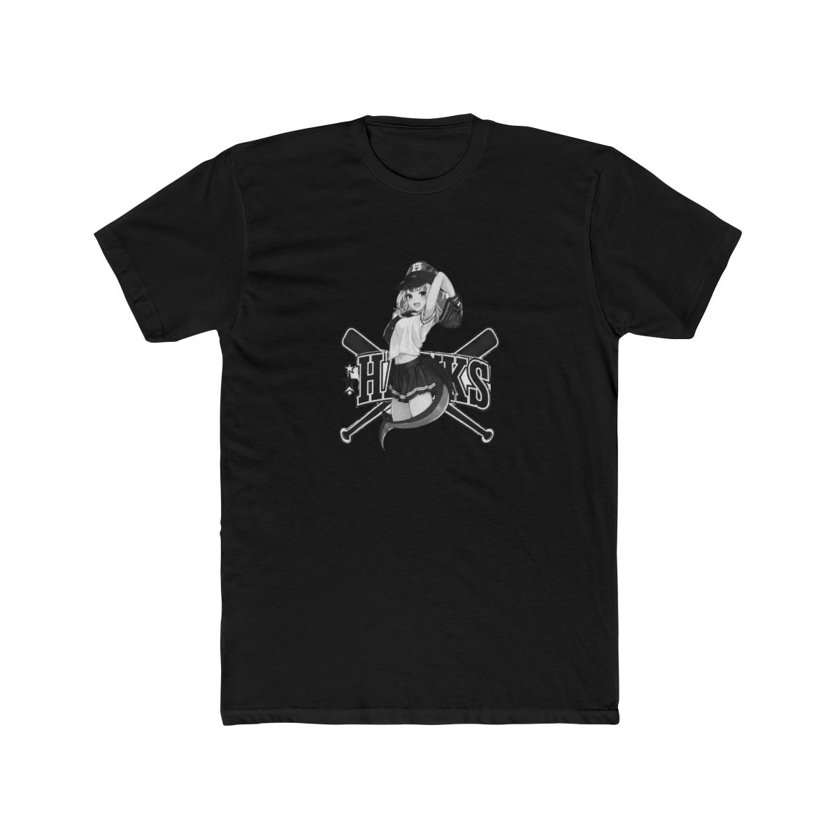Gawr Gura Player girl T Shirt - alternate angle 3, merchandise