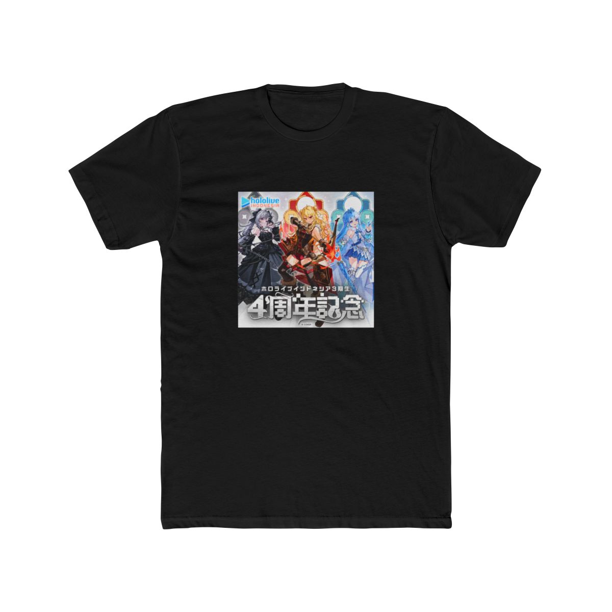 Hololive Indonesia 3rd Gen 4th Anniversary T Shirt - alternate angle 3, merchandise