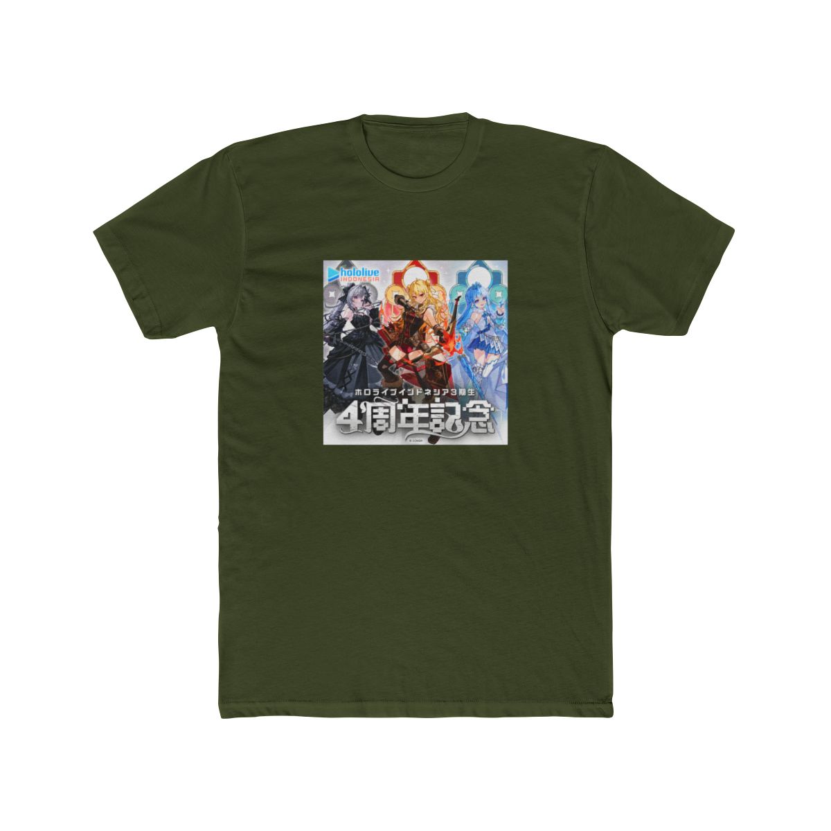 Hololive Indonesia 3rd Gen 4th Anniversary T Shirt - alternate angle 5, merchandise