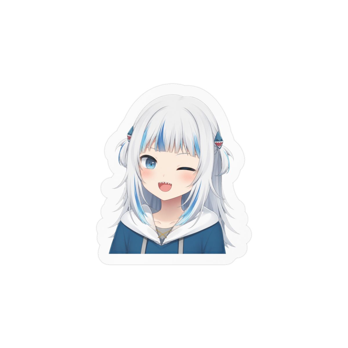 Gura Wink Sticker | Cute Vinyl Decal - alternate angle 1, merchandise